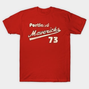 Portland Mavericks Retro Defunct Baseball Jersey T-Shirt